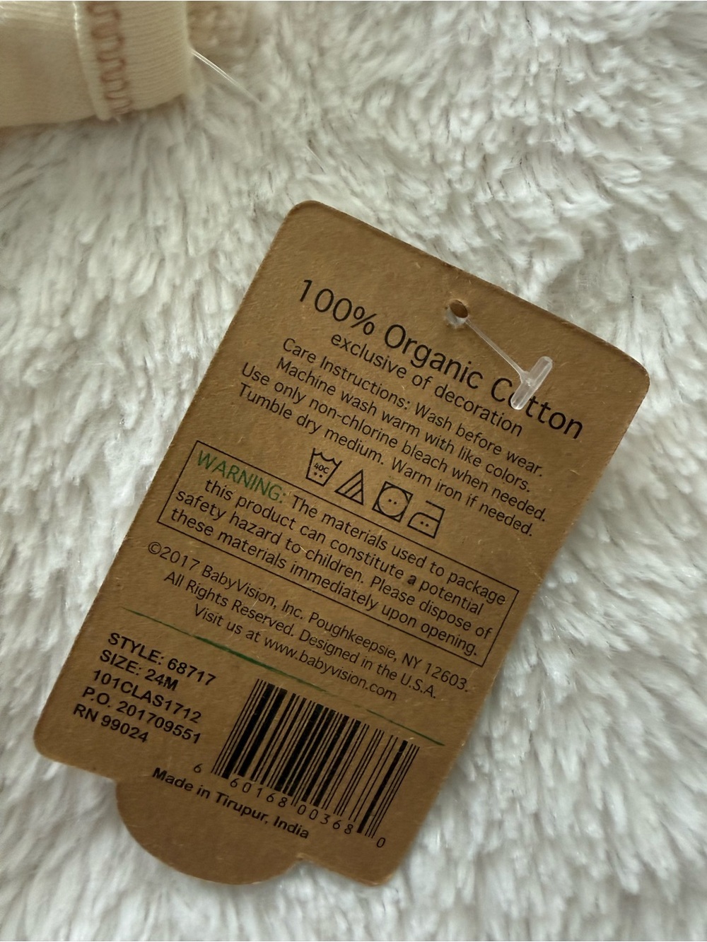 Organic Cotton Baby Bodysuits with Cute Veggie Embroidery - Picture 4 of 4